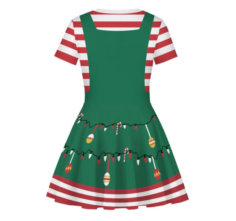ชุดคริสต์มาส คริสมาส เดรสเขียว-แดง