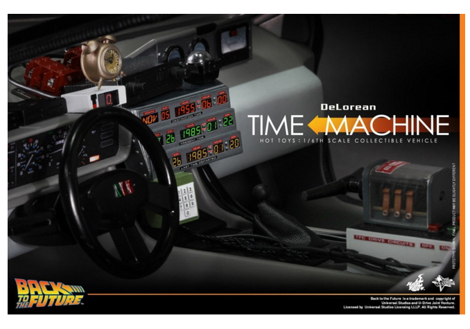 HOTTOYS - Back to the future - DeLorean Time Machine (กล่องใหญ่มากๆครับ)