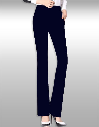 กางเกงแฟชั่นสีกรมท่าขายาว มี 7ไซส รหัส2234