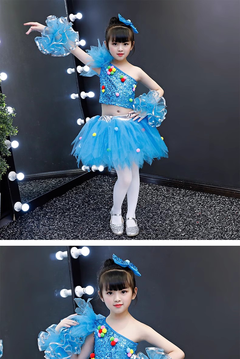 ชุดเต้นเด็ก หลีด เชียร์ กีฬาสี ชุดปอม การแสดงเด็ก