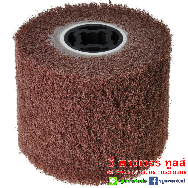 OHIO ลูกขัดแฮร์ไลน์ 4"x4.5" ขัดสแตนเลส #40, 60, 80, 120, 180, 320