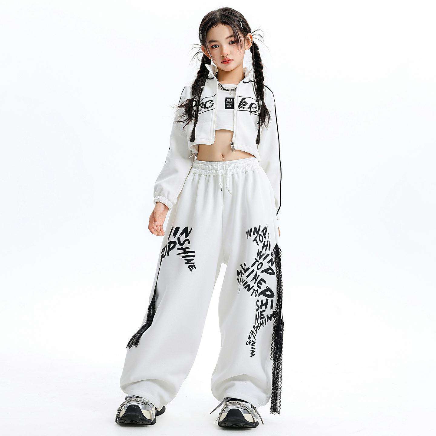 friendly4kid ชุดเต้น เด็กชาย เสื้อ+กางเกง สไตล์ขาว-ดำ ชุดเต้นสตรีทแดนซ์**รอเข้า