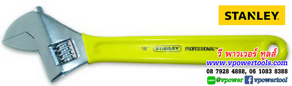 Stanley ประแจเลื่อน ด้ามหุ้มยาง ความยาว 18นิ้ว รุ่นงานหนัก รุ่น 87-796