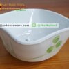 ถ้วยสี่เหลี่ยม 4นิ้ว Square bowl-L รหัส ML-W-22,ถ้วยเหลี่ยมใส่สลัดญี่ปุ่น,ถ้วยใส่สลัดทานหนึ่งคนร้านญี่ปุ่น
