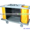 รถเข็นแม่บ้านขนาดมาตรฐานพร้อมถุงผ้าสีเหลือง 002-HK08159