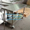 ชั้นวางสเตนเลส 2 ชั้น มีล้อ Code ; 002-RW-2T60120H35,Work_Table_With_wheels