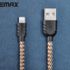 สายชาร์จ iPhone5/6 remax แท้ สายถัก super nylon สีเหลือง
