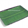 จานลายใบตอง ใบกล้วยเขียว 14" หนาพิเศษ 017-T3714