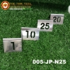 ป้ายเบอร์โต๊ะสแตนเลส 1-25 Table Number Sets. 005-JP-N25