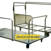 รถเข็นสเตนเลส เข็นโต๊ะกลม และโต๊ะเหลี่ยม 002-UC185-1 Stainless Rectangular Table Trolley 002-UC-185-1