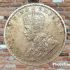 เหรียญ เงิน กษาปณ์ หมุนเวียน ประเทศ บริติช อินเดีย 1 Rupee 1913