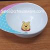 ชามมีปีกรูปหมวก ลายพูห์บลูสปอตไวห์ Poo Bule sport White PB-B26044-3.5,Bowl with a hat shaped wings