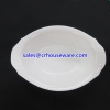 Serving Bowl ชามเปล รูปไข่มีขอบจับด้านข้าง,Oval shaped crib bowl with side handles