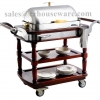รถเข็นชุดอ่างอุ่นอาหาร Chafing dish Trolley 005-110-000-3-64,chafing trolley ອາຫານ,chafing dish troli,chafing món ăn xe đẩy,chafing រទេះម្ហូប,รถเข็นอ่างอุ่นอาหารVIP,อ่างอุ่นอาหารพร้อมรถเข็นเตรียมเสริฟVip