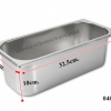 กระบะสเตนเลส-ใส่อาหาร-ขนาด 1/3 -ลึก 040-K111
