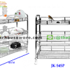 ชั้นตะแกรงสเตนเลสคว่ำจาน 3 ชั้น มีช่องเสียบจาน (Stainless Wire Dish Rack 3 tiers) รหัสสินค้า 075-JK-545P