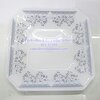 จานสี่เหลี่ยม 8 นิ้ว เนื้อมุก ลายซิลเวอร์สตาร์ Code : 025-ST450