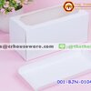 กล่องแยมโรลขาว 22 cm.พร้อมฐาน รหัสสินค้า 001-BJN-0104009
