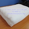 ผ้าเช็ดตัวริมสระอย่างหนา สีขาว ขนาด 40"x60" Pool towel White color size 40'' * 60'' Code: TS-4060-1T