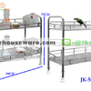 ชั้นตะแกรงสเตนเลสใหญ่คว่ำจาน 2 ชั้น (Stainless Wire Dish Rack 2 tiers) รหัสสินค้า 075-JK-547P