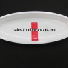 SERVING PLATE 12" จานทรงรี ทรงออแกนนิกส์ 017-P2106
