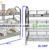 ชั้นตะแกรงสเตนเลสคว่ำจาน 3 ชั้นเสาโค้ง มีช่องเสียบจาน (Stainless Wire Dish Rack curved leg 3 tiers) รหัสสินค้า 075-JK-549P