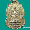 เหรียญหลวงพ่อลา วัดโพธิ์ศรี จ.อ่างทอง เสด็จพระราชดำเนิน งานสมมุติสีมา 23 มีนาคม 2512 หลวงพ่อกร่ายจัดสร้าง เนื้อทองแดงกะหลั่ยทอง สวยเทพ