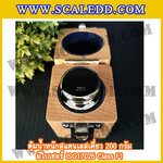 ตุ้มน้ำหนักสแตนเลสเดี่ยวมาตรฐาน 200g (พร้อมใบเซอร์ ISO 17025 Class F1) ตุ้มน้ำหนักสแตนเลสเดี่ยว 200g ตุ้มน้ำหนัก200g มีกล่องไม้บุกำมะหยี่ ถุงมือ และผ้าเช็ดตุ้ม