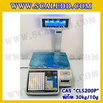 เครื่องชั่งคำนวณราคา30kg เครื่องชั่งคำนวณราคาดิจิตอลและพิมพ์สติ๊กเกอร์บาร์โค้ด เครื่องชั่งดิจิตอล30kg เครื่องชั่งคำนวณราคา เครื่องชั่ง30kg ความละเอียด10g ตาชั่ง30กิโล ยี่ห้อ CAS รุ่น CL5200P เครื่องชั่งทำบาร์โค้ด 30 กิโลกรัม