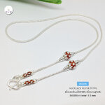 สร้อยคอเงินแท้ 99% งานสุโขทัย-ลงยา งานทำมือ งานจริงสวยมากๆ ค่ะ เส้นเล็ก เหมาะสำหรับเด็ก และผู้หญิงค่ะ (งานสุโขทัย-งานช่างทอง)