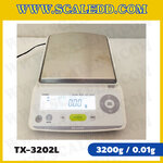 เครื่องชั่งดิจิตอลทศนิยม2ตำแหน่ง รุ่น TX3202L พิกัด 3200g x 0.01g เครื่องชั่งละเอียดสูง3200g เครื่องชั่งน้ำหนัก3200g ตาชั่ง3200กรัม SHIMADZU Electronic Balances