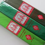 กระดาษย่นตรานกแก้วสีเขียว