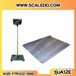 เครื่องชั่ง1ตัน เครื่องชั่งน้ำหนักดิจิตอล1ตัน เครื่องชั่งแบบวางพื้น1000กิโลกรัม เครื่องชั่งน้ำหนัก1000กิโล ตาชั่ง1ตัน พิกัด 1000kg ความละเอียด100g เครื่องชั่งพร้อมทางลาด รุ่น A12E (เครื่องชั่งผ่านตรวจรับรองจากสำนักชั่งตวงวัด)