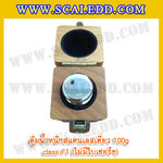 ตุ้มน้ำหนักสแตนเลสเดี่ยวมาตรฐาน100g Class F1 (ไม่มีใบเซอร์ฯ) ตุ้มสแตนเลส100กรัม พร้อมกล่องไม้บุกำมะหยี่และถุงมือ สอบเทียบน้ำหนักชั่งไม่เกิน100กรัม