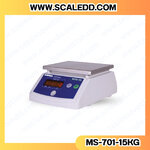 เครื่องชั่งกันน้ำ15กิโลกรัม เครื่องชั่งดิจิตอล15กิโลกรัม ตาชั่งกันน้ำ15kg พิกัดน้ำหนัก 15kg ความละเอียด 5 กรัม ยี่ห้อMyscale รุ่น MS-701 (เครื่องชั่งผ่านตรวจรับรองจากสำนักชั่งตวงวัด)
