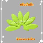 กลีบบัวเล็ก สีเขียวตองสะท้อนแสง