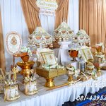 เครื่องบริวาลงานทอดกฐินครบชุด ตกแต่งทุกชิ้นอย่างสวยงาม