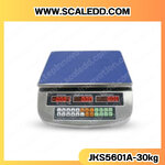 เครื่องชั่งดิจิตอลแบบตั้งโต๊ะ เครื่องชั่งแบบรวมราคาและแบบนับจำนวนชิ้น พิกัดน้ำหนัก 30kg. ค่าละเอียด 5g. WEIGHT SCALE MODEL รุ่น JKS5601A (เครื่องชั่งผ่านตรวจรับรองจากสำนักชั่งตวงวัด)
