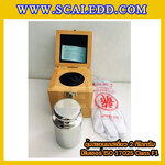 ตุ้มน้ำหนักสแตนเลสเดี่ยวมาตรฐาน 2kg (พร้อมใบเซอร์ ISO 17025 Class F1) ตุ้มน้ำหนักสแตนเลสเดี่ยว 2kg ตุ้มน้ำหนัก2kg มีกล่องไม้บุกำมะหยี่ ถุงมือ และผ้าเช็ด