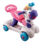 รถขาไถ/ สกู้ตเตอร์/ ผลักเดิน 3 in 1 VTech Learning Zebra Scooter สีชมพู
