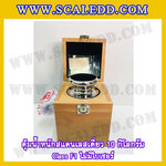 ตุ้มน้ำหนักสแตนเลสเดี่ยวมาตรฐาน10kg Class F1 (ไม่มีใบเซอร์ฯ) ตุ้มสแตนเลส10กิโลกรัม พร้อมกล่องไม้บุกำมะหยี่และถุงมือ สอบเทียบน้ำหนักชั่งไม่เกิน10กิโลกรัม