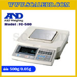 เครื่องชั่งดิจิตอล 500g ตาชั่ง500กรัม เครื่องชั่งนับจำนวน 500g เครื่องชั่งน้ำหนัก500g ยี่ห้อ AND รุ่น FC-500i พิกัด 500g ค่าละเอียด 0.05g