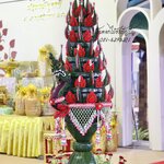 บายศรีทำวัญนาค สีแดง