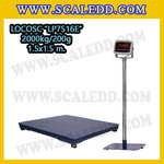 เครื่องชั่งดิจิตอลตั้งพื้น2000kg ขนาดแท่น 150x150cm. ตาชั่งดิจิตอล2ตัน เครื่องชั่ง2000kg พิกัด 2000kg ค่าละเอียด 200g ยี่ห้อ LOCOSC รุ่น LP7516E