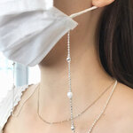 สายคล้องแมสเงินแท้92.5% สร้อยเงินแท้สุโขทัย ลายบอลตัดลาย เอกลักษณ์งานสุโขทัยแท้-งานช่างทอง ยาว 24" (เรือนเงินแท้)