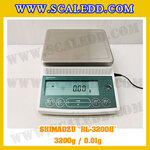 เครื่องชั่งดิจิตอลทศนิยม2ตำแหน่ง BL-3200H พิกัด 3200g x 0.01g เครื่องชั่งละเอียดสูง3200g เครื่องชั่งน้ำหนัก3200g ตาชั่ง3200กรัม ตาชั่งน้ำหนัก3200g ยี่ห้อ SHIMADZU รุ่น BL-3200H