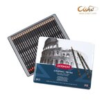 Derwent Graphic Pencils, Set of 24 (9H - 9B)