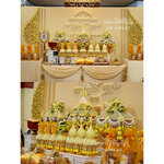 เครื่องบวชดอกไม้ประดิษฐ์+ฉากวางเครื่องบวช