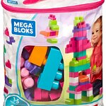 ตัวต่อตัวใหญ่เสริมสร้างจินตนาการ Mega Bloks Big Building Bag, 60-Piece (Pink) จำนวน 60 ชิ้น