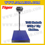 เครื่องชั่งน้ำหนักดิจิตอลBluetooth พิกัด 150kg ความละเอียด 10g ขนาดแท่นชั่ง 80*80cm. ยี่ห้อ TIGER รุ่น TI-02